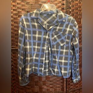 Blue and gray vintage shirt